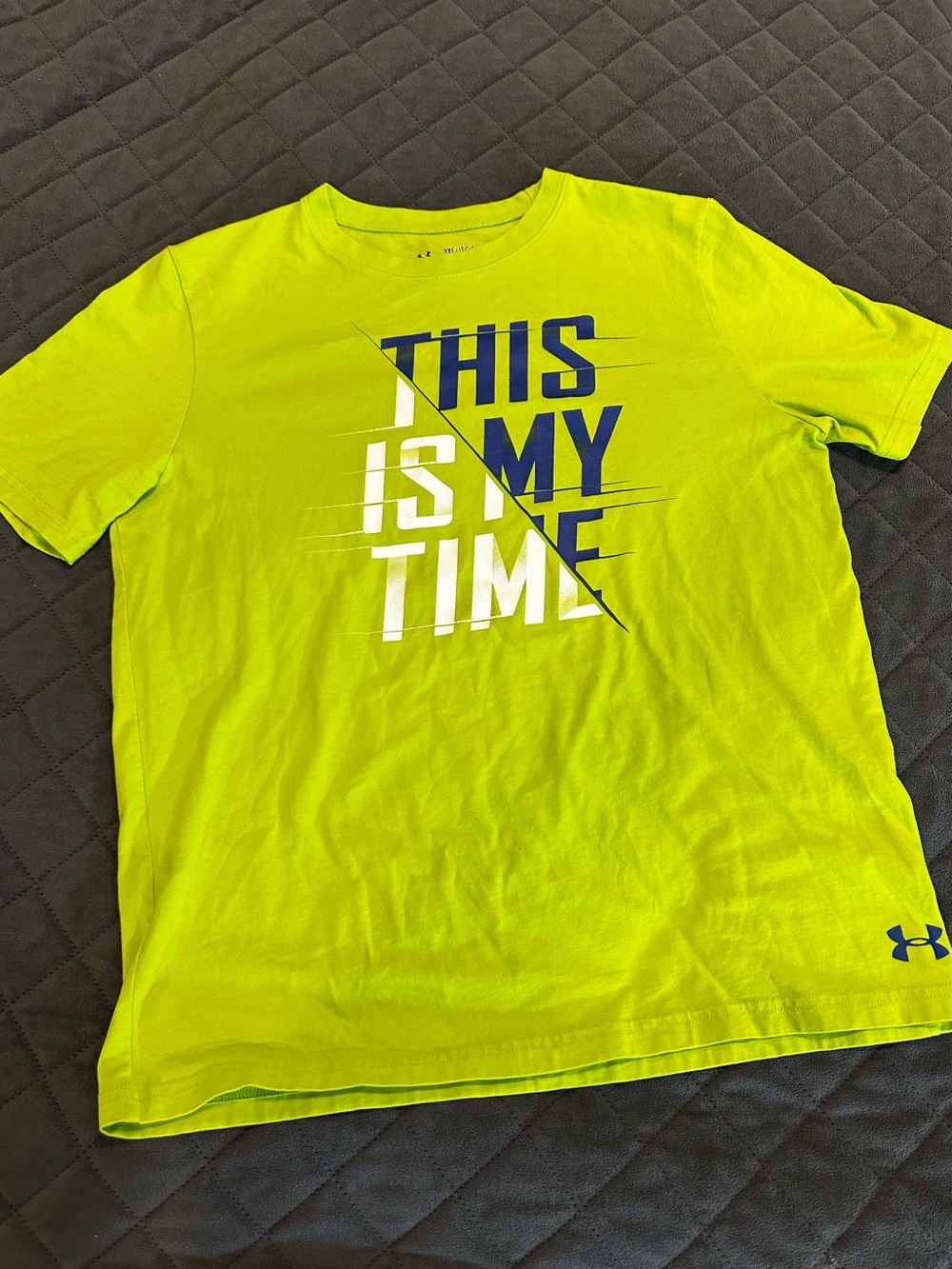 Under Armour Neon Yellow Graphic Kids' Short Sleeve Tee